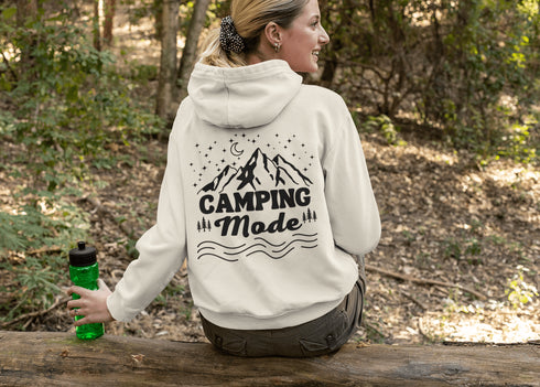 C & Win Sports Camping Mode Double Sided Hoodie Sand / S - C & Win Sports